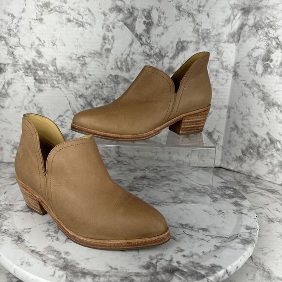 Nisolo Sustainable Womens Mia Everyday Ankle Boots Bootie Shoes 8 Brown Leather - Picture 1 of 9